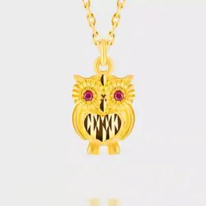 [베티블루] 995 999 24K 순금 하트 꽃 부엉이 여성 여자 3.75g 금 목걸이