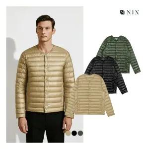 닉스 NIX남 나일론 덕다운 8020 - 라운드 샤이니 경량 점퍼70G레귤러핏 FNRWCUE10 385181