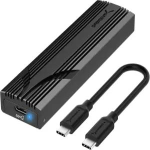 SABRENT USB C NVMe 인클로저 2230-2280용 도구 없는 M.2 SSD 케이스 10Gbps 3.2 2세대 어댑터 알루미늄