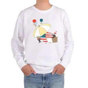 맨투맨 남여공용 달러화 미국 무역전쟁 미중관계 중국 위안화 디자인선택