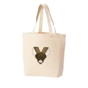 에코백 토트백 알파벳 Y 디자인 YAK 산악동물 등산 티베트 그림 다양한 사이즈