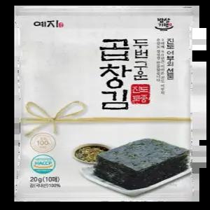 예지김 진도 명품 두번구운 곱창돌김 10봉 총 100장) 15봉 총 150장) 20봉 총 200장)