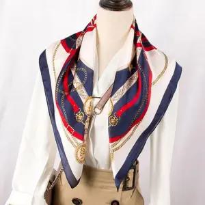 (다올)모조 실크 쁘띠 사각 스카프 봄 가을 패션소품