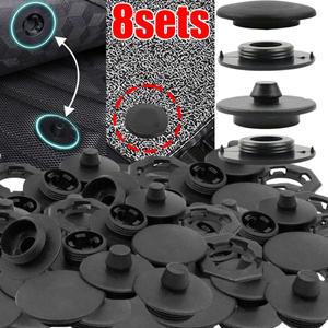 1-8세트 자동차 바닥 매트 미끄럼 방지 고정 클립 이중층 세트 범용 매트 카펫 매트 카펫 러그 클램프 버클