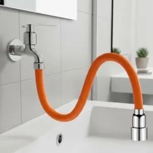 실리콘 수도꼭지 연장 호스 45cm 움직임 편한 수전 연결 튜브 커넥트 포함