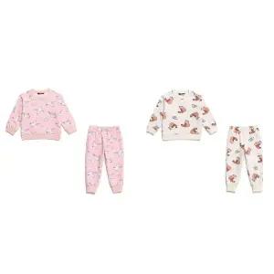 [블랙야크키즈](대구신세계)토들러 전용 사이즈로 출시된 맨투맨+조거팬츠세트[BKT리지세트]등원복 상하...