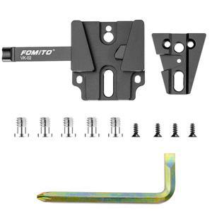 FOMITO CNC 알루미늄 V-마운트 베이스 스테이션 퀵 릴리즈 플레이트 아르카 타입 V-락 삼각 블록