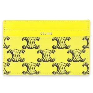 남성 트리옹프 패턴 레더 카드 지갑(옐로우) 10N762V17 11AL