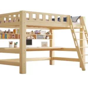 원목 벙커 침대 벙커침대 이층 2층 프레임 성인 원목벙커침대 공간 책상 세트 베드 수납 오피스텔 자취방