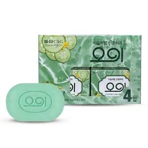 동산씨앤지 오이 비누 세수 세안 90g 4개입 세수비누