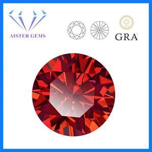 레인보우/오렌지/레드 모이사나이트 루즈 스톤 VVS1 0.5ct-5.0ct 라운드 컷 컬러 랩 다이아몬드 GRA 보고서