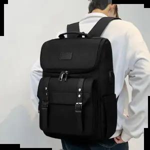 남성 옥스포드 멀티 다용도 포켓 노트북 백팩 학생