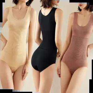 여성 U넥 뱃살 몸매 보정 민소매 바디쉐이퍼 올인원