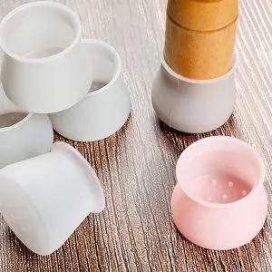 긁힘방지 실리콘 의자 다리캡 4P 방수 의자발 커버