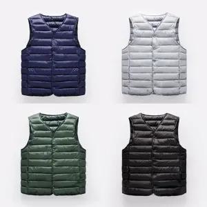 패딩조끼 이너 방한조끼 남성 깔끔 경량 URD-155 [fB4437A]