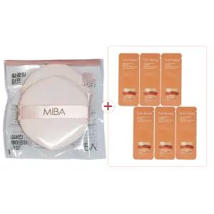 미바 왕꽃잎 퍼프 2개입 1개 + 설화수 자음생크림 퍼펙팅 리치 파우치 1mlx6장