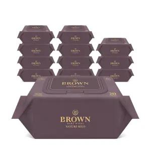 브라운 네이처 마일드 물티슈 캡형