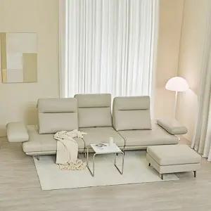 막스앤 칼마 4인+스툴 스윙 이태리 소프트 슬림핏 전체가죽 소파