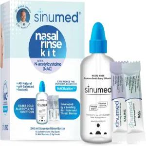 시누메드 린스 NAC와 식염수가 포함된 30PK 비강 패킷 쐐기풀 대신 스퀴즈 보틀 울혈 감기 증상 에 도움