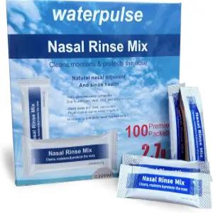 딥딤 100 패킷 식염수 천연 의약품 등급 PH 밸런스드 헹굼 및 비강 시스템 스퀴즈 병 릴에 사용할 수