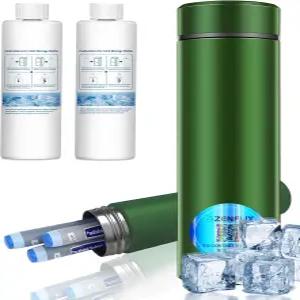 ZENFLIX 72H 성 인슐린 냉각기 여행 케이스 TSA 승인 1-3 냉장 펜 분실 QR 및 냉동 병 2개(녹색)를