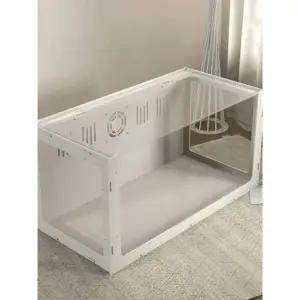 골든 고슴도치 아크릴 투명 대형 케이지 80x40x40cm 햄스터