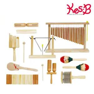 [캐스B] 맑은소리 고급원목악기 10종세트