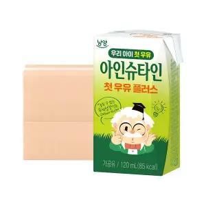 [남양] 아인슈타인 첫우유 플러스 우유 120ml 48팩