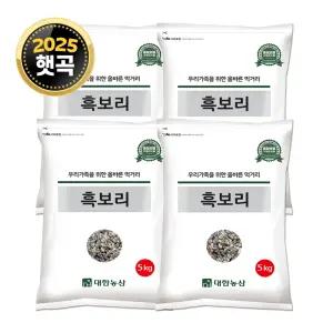 25년산 국산 흑보리 20kg (5kgx4) 검정보리 박스포장