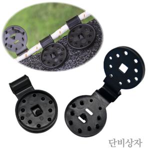 100개 그늘막 그물 차양막 차광막 고정클립 고리 집게