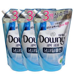 다우니 세탁세제 냄새딥클린 프레시 리필 1.4Lx3개