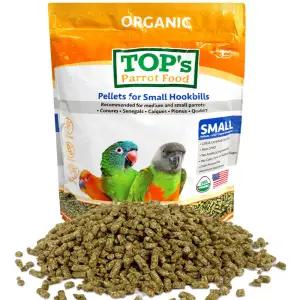 탑스오가닉 유기농 스몰 펠렛 중대형 453g 앵무새 사료 먹이 모이 간식