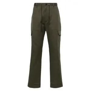 몽클레어 개버딘 카고 스트레이트 팬츠 카키 2A00020 57314 835