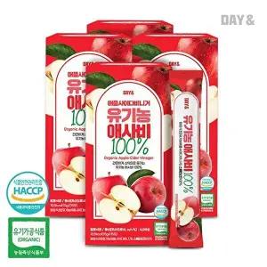 [참앤들황토농원]데이앤 애플사이다비니거 유기농 애사비 100 15포 4박스