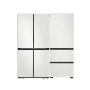 삼성 비스포크 냉장고+김치냉장고 전체코타화이트 세트 RM70F63R2A+RQ33DB74D201