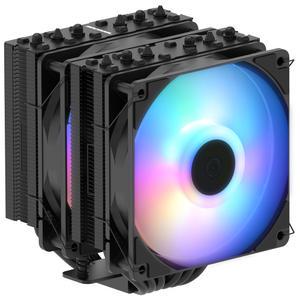 :3RSYS Socoool RC1080 오토 RGB 듀얼타워 공랭 CPU 쿨러 (블랙)