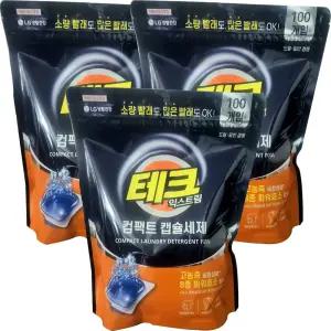 테크 익스트림 컴팩트 캡슐세제 100개입 3개
