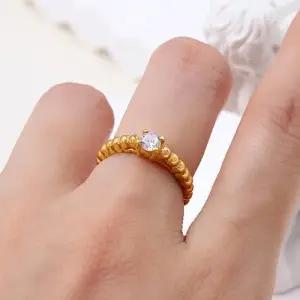 여자 순금 반지 3.75g [랩다이아몬드 1.5부 솔리테어 버블]