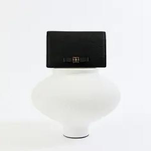 닥스 액세서리 여성 24FW [스테디셀러] 블랙 DD로고 소가죽 반지갑 WCWA4F524BK