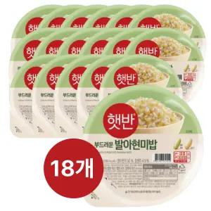 CJ 햇반 발아현미밥 210g 18개
