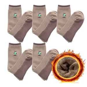 군용 기모 동계양말 5켤레 세트 두꺼운 겨울 장목 스포츠 등산 큰사이즈