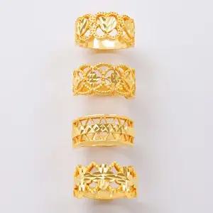 여자 순금 반지 디자인 하트 꽃 네잎클로버 3.75g [레이스 4종]