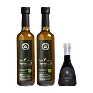 엑스트라버진 유기농올리브오일500mlx2병+무화과발사믹1