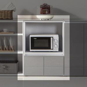 온가구 민스크 그레이 800 미니렌지대 밥솥전자레인지다이주방수납장틈새정리함