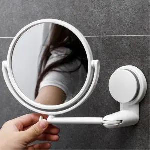 욕실꾸미기 흡착식 벽걸이 뷰티미러 소형 화장대 벽거울 벽면 드레스룸 자취러 원룸