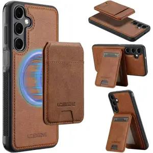 Magsafe 마그네틱 카드 홀더 지갑 케이스 용 분리형 삼성 갤럭시 S25 Ultra S24 Plus S22 S21 A55 A53 A35