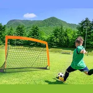 접이식 원터치 미니 축구골대/게이트볼/운동경기/풋살/체육/중형/체육시간/어린이/유치원놀이시간/실내