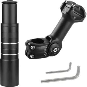 자전거 스템 라이저 및 조절 가능한 MTB 28.6mm 포크 31.8mm 핸들바 150mm 높이 120° 각도 산악 로드