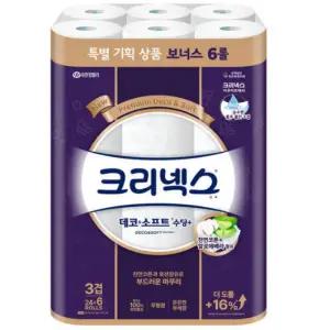 크리넥스 데코앤소프트수딩플러스 3겹 25m 30롤 1개