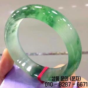 미얀마 얼음 꽃 양 녹색 옥 팔찌 여성용 고급 선물 생일